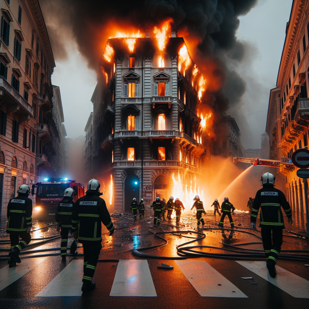 Incendio a Trieste: una persona ferita