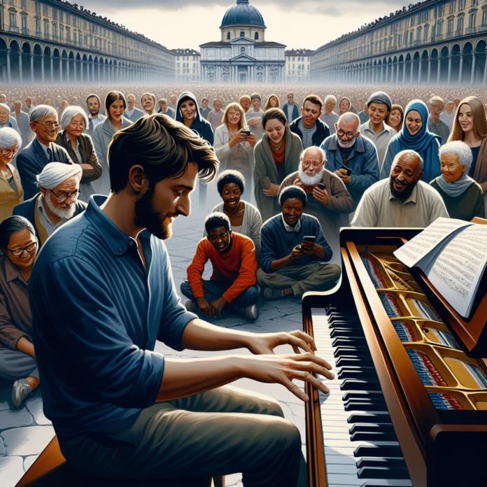 'Armonia per l'inclusione' a Torino: il pianista Mangione suona per ringraziare chi lo ha salvato