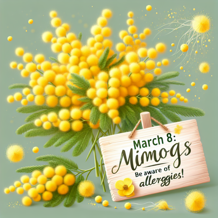 8 marzo: attenzione alle allergie mimosa!